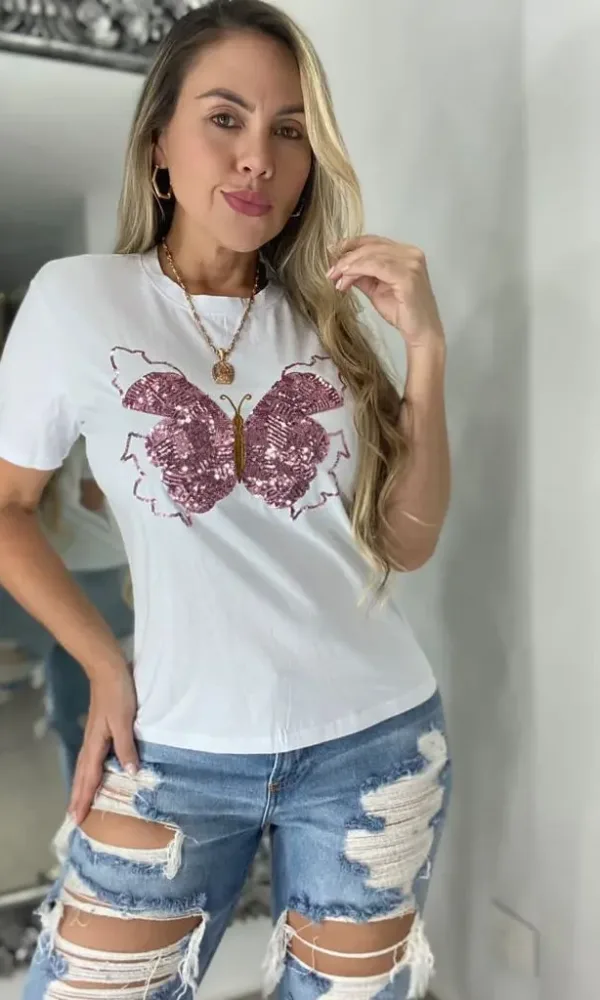 Camiseta mariposa