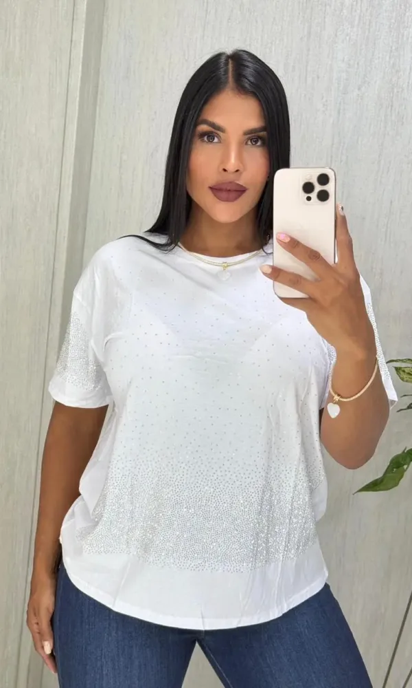 Camiseta oversize piedras
